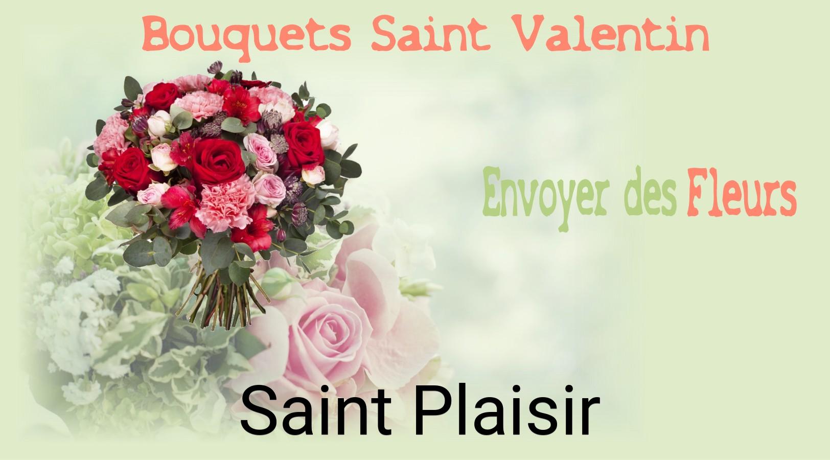 Roses de Saint-Valentin livrées à Saint-Plaisir